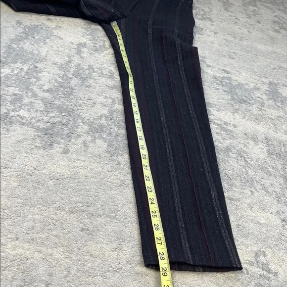 NWT Ann Demeulemeester Wool Linen Blend Trouser Pants Slim Stripe Sz 36